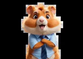 Hamster in business clothes